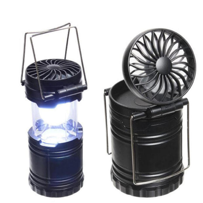 Super Power Portable USB Rechargeable Tent Lamp Solar Fan Camping Led Emergency Light Outdoor