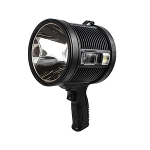 2024 Newest Type-c Usb Rechargeable High Power Solar Searchlight Pistol Lamp Flashlight 3 Size With Cob Sidelight