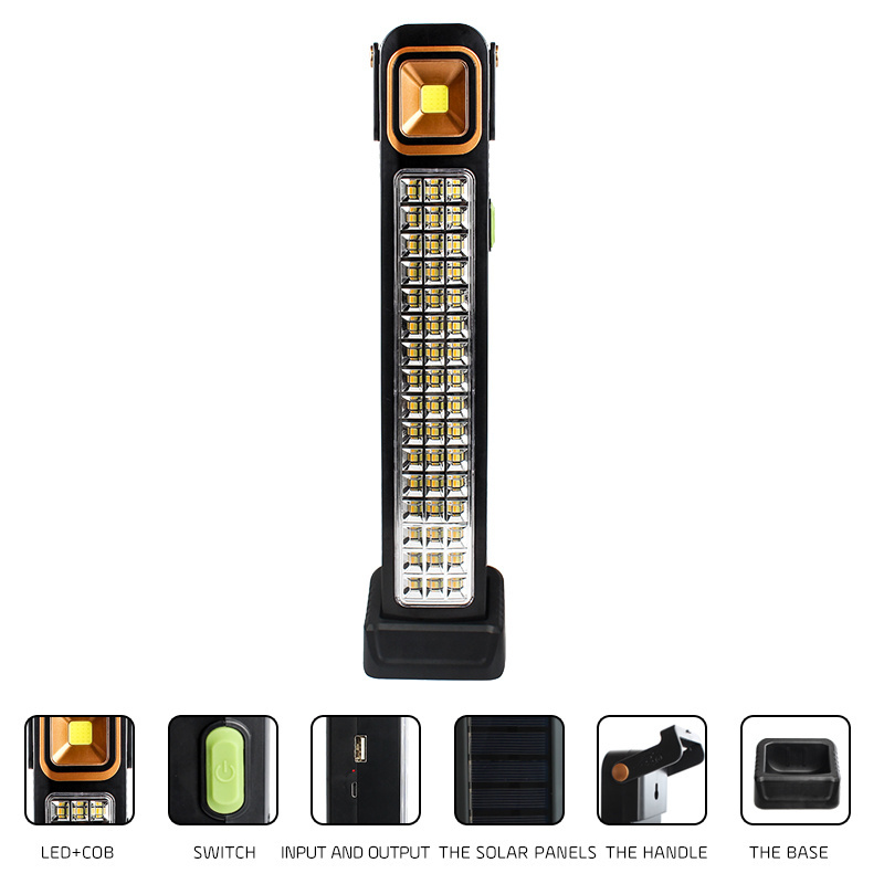 2021 factory supply cheap 48led+20cob 13 hours long time rechargeable usb emergency light