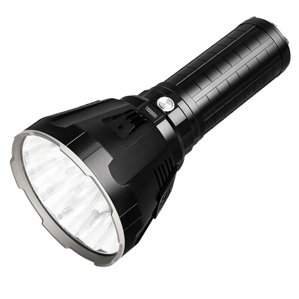 Custom IP54 100000 ms18 Lumens Waterproof With Battery Intelligent Charging Strongest Led USB Flashlight