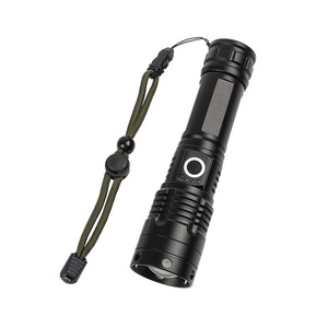 ipx4 waterproof flashlight with power display pocket led torch tactical led linternas