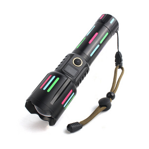 Portable White Laser 600m Range Torches Promotional Universal Convenient Rechargeable Aluminium Alloy Flashlight