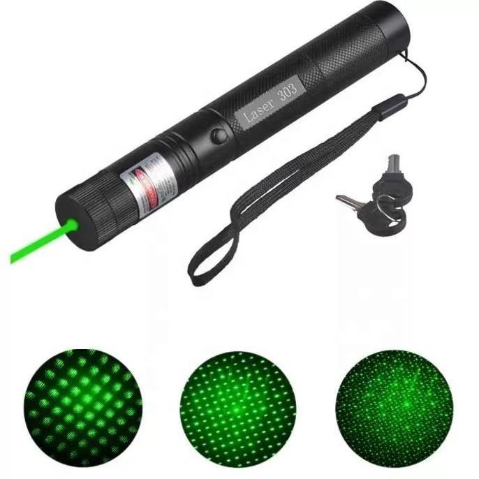 Factory Wholesale Multi-functional Aluminum Body Rechargeable Led Laser Pointer Red Green Infrared 303 Laser Pointer Flashlight