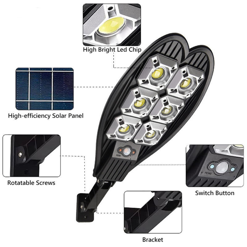 2024 Newest Outdoor High Bright Chip Waterproof Remote Control Motion Sensor Garden Wall Lamp Solar Led Light