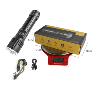 3 Led Modes Aluminium Alloy Head USB Charging High Brightness Led Emergency Flashlights For Outdoor Camping