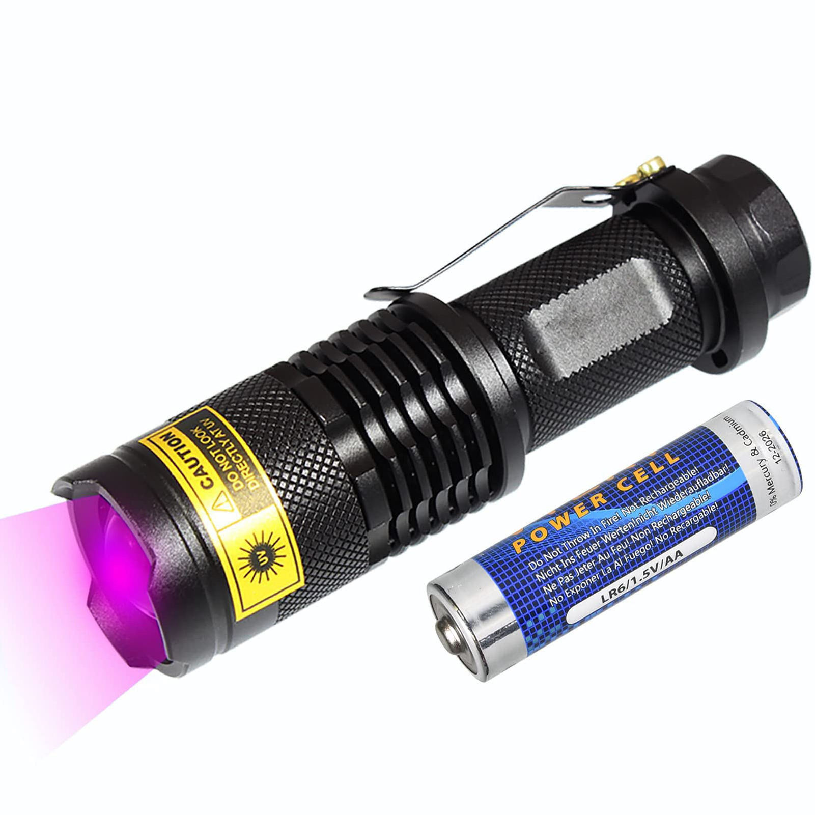 2024 Newest Resin Curing Black Light Led Torch Portable Mini Detector For Dog Urine Pet Stains Ultraviolet Flashlight