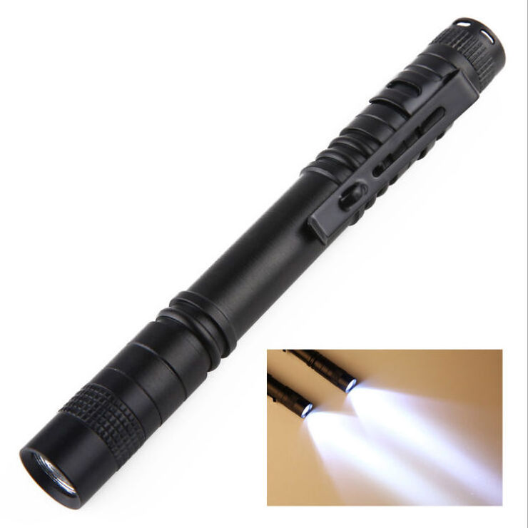 2024 Hot Sale High Power Aluminium Alloy Pen Light Mini Flat Penlight Led Rechargeable Tactical Mini Flashlight