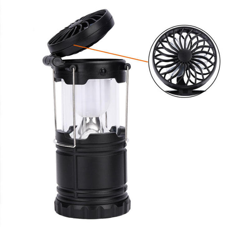 Super Power Portable USB Rechargeable Tent Lamp Solar Fan Camping Led Emergency Light Outdoor