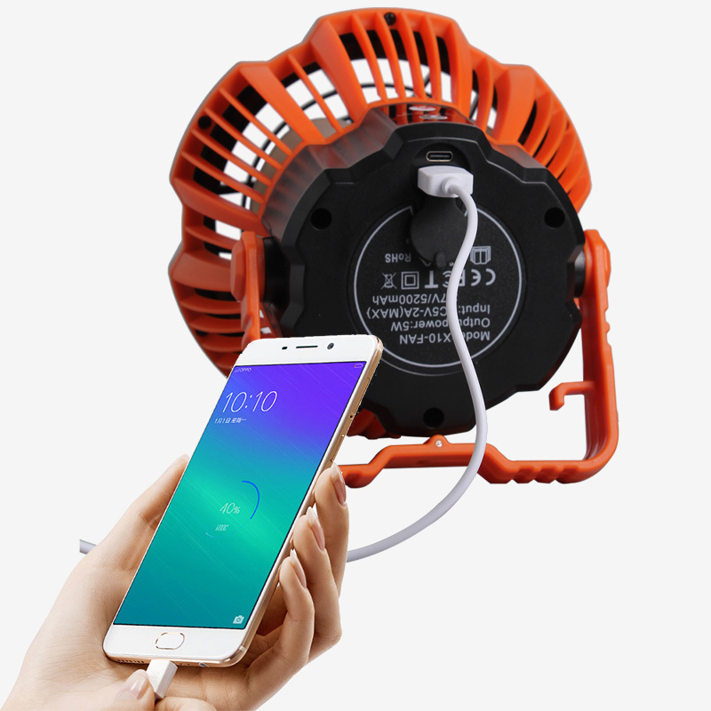 Indoor outdoor 5V Rechargeable Portable Big Wind Cooling Pedestal Portable Usb Fans for Home Floor Fans