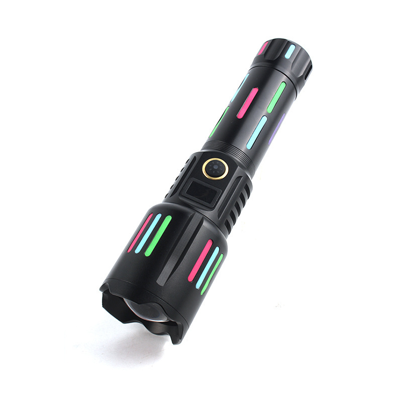 Portable White Laser 600m Range Torches Promotional Universal Convenient Rechargeable Aluminium Alloy Flashlight