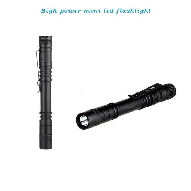 2024 Hot Sale High Power Aluminium Alloy Pen Light Mini Flat Penlight Led Rechargeable Tactical Mini Flashlight