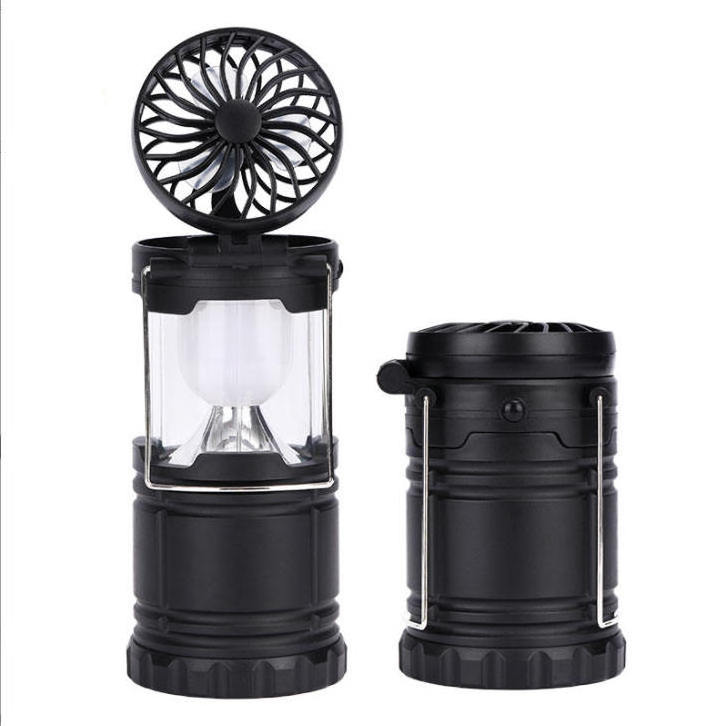 Super Power Portable USB Rechargeable Tent Lamp Solar Fan Camping Led Emergency Light Outdoor