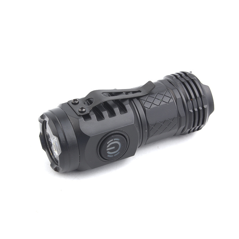 Custom 450 lumens Type-C Rechargeable Plastic Flashlight Convenient Type-C Rechargeable Torches