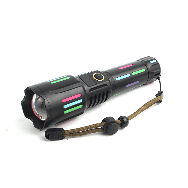 Portable White Laser 600m Range Torches Promotional Universal Convenient Rechargeable Aluminium Alloy Flashlight