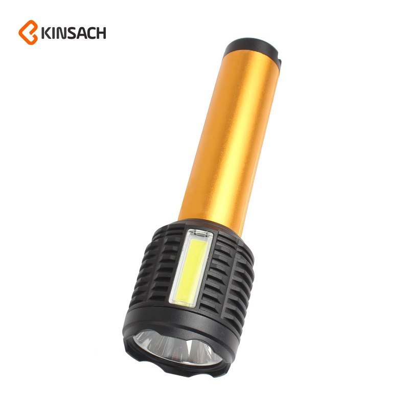 High Quality Wick 4 Gear Light Adjustment Usb Charging Interface Portable Double Light Source Flashlight Hunting