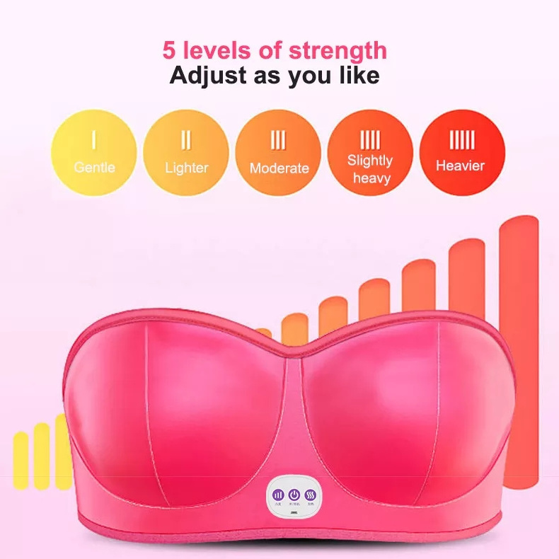 Electric Breast Enhancer Massager, Wireless Underwear Breast Dredging Breast Sagging Lifting and Enlarging/