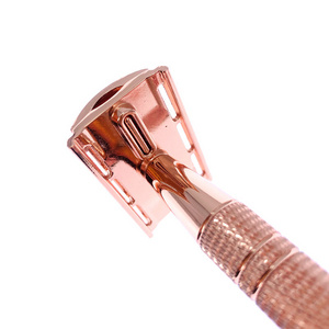 2022 Classic sell like, hot cakes Design Facial Blade Cartridge Eco Friendly Rose Gold Shaving Safety Razor/