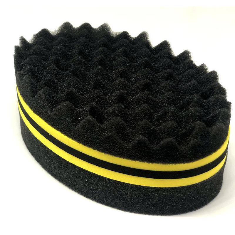 African Sponge Magic Curly,Hair Twist Sponge Creative Hairdressing Hair Sponge Brush with Holes Curling Coil Comb/