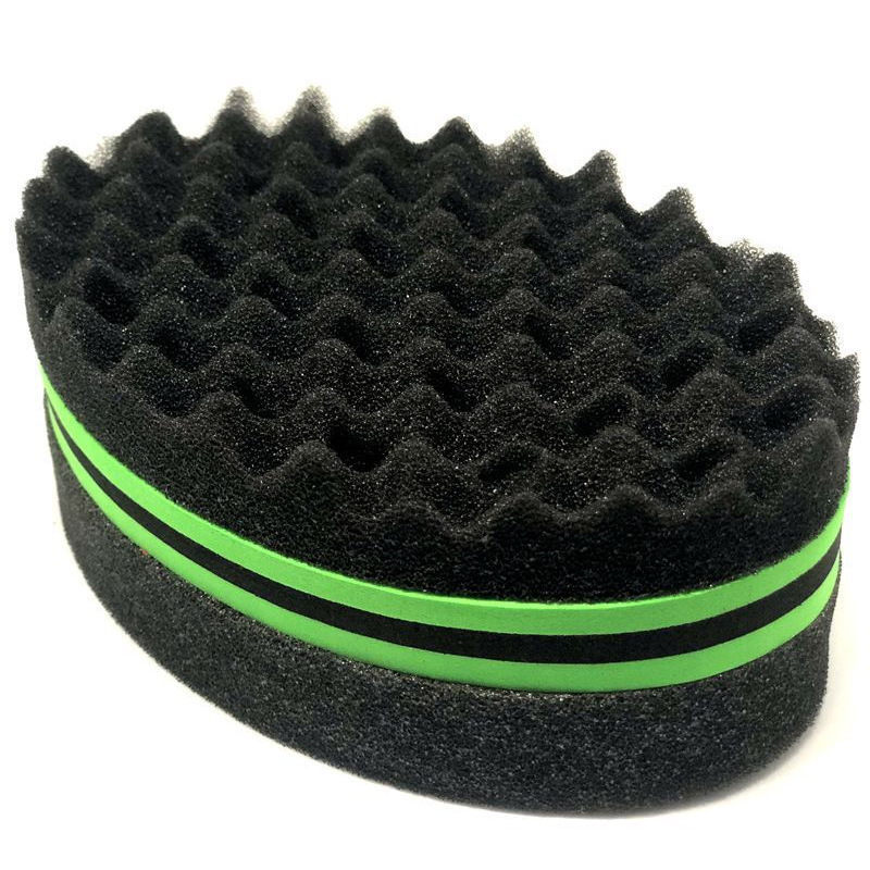 African Sponge Magic Curly,Hair Twist Sponge Creative Hairdressing Hair Sponge Brush with Holes Curling Coil Comb/