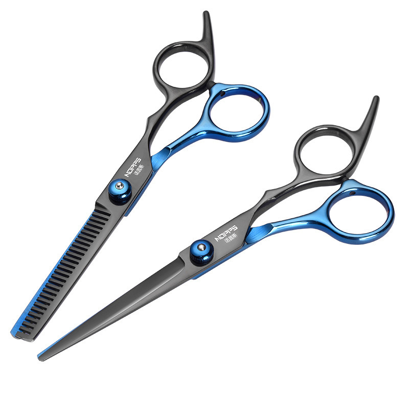 Professional Hair Scissors Cutting, Thinning Barber Haircut Razor Hairdressing Shears Haircut Razor Flat Teeth Blades set/