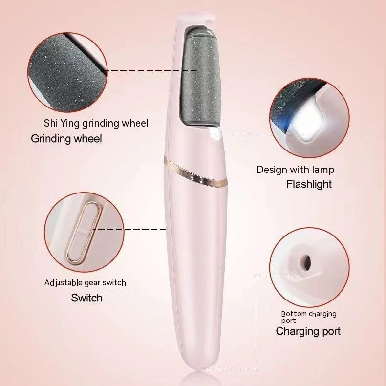 Pink Color Foot Glass , File Feet Dead Skin Remover Foot GrinderFoot File for Feet Dead Hard Cracked Dry Skin pedicure tool/