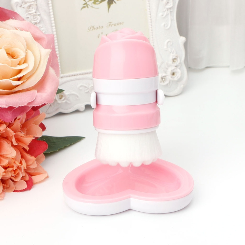 New Product Portable Cleansing Brush Face Massage Tool Deep Clean Skin Care Remover Tool +holder pedestal