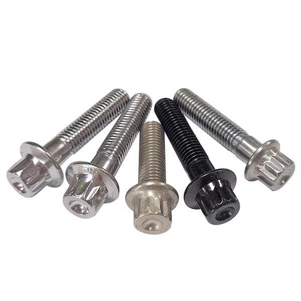 Selection more size Zinc Plated DIN65438 Steel 12 Point Flange Bolt