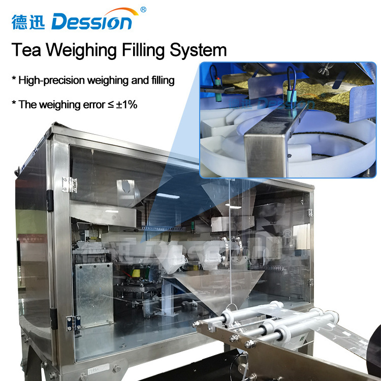 Ultrasonic PLA Nylon Tea Bag Packing Machine For Pyramid Tea Bag Packing Machine Flat Tea Bag Packing Machine