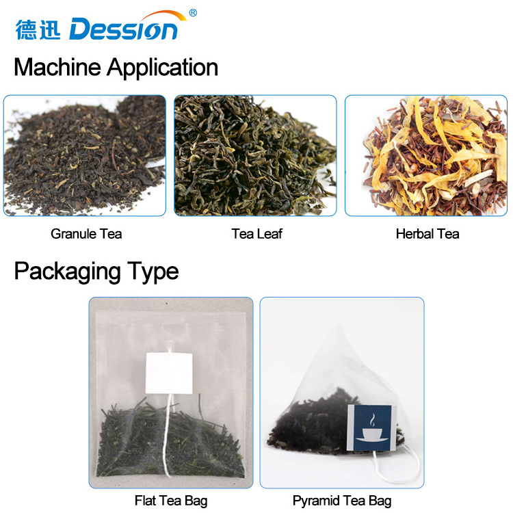 Ultrasonic PLA Nylon Tea Bag Packing Machine For Pyramid Tea Bag Packing Machine Flat Tea Bag Packing Machine