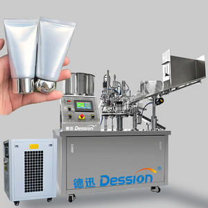 High speed automatic cosmetic lotion tube filling and sealing machine cosmetic cream soft tube filling sealing machine