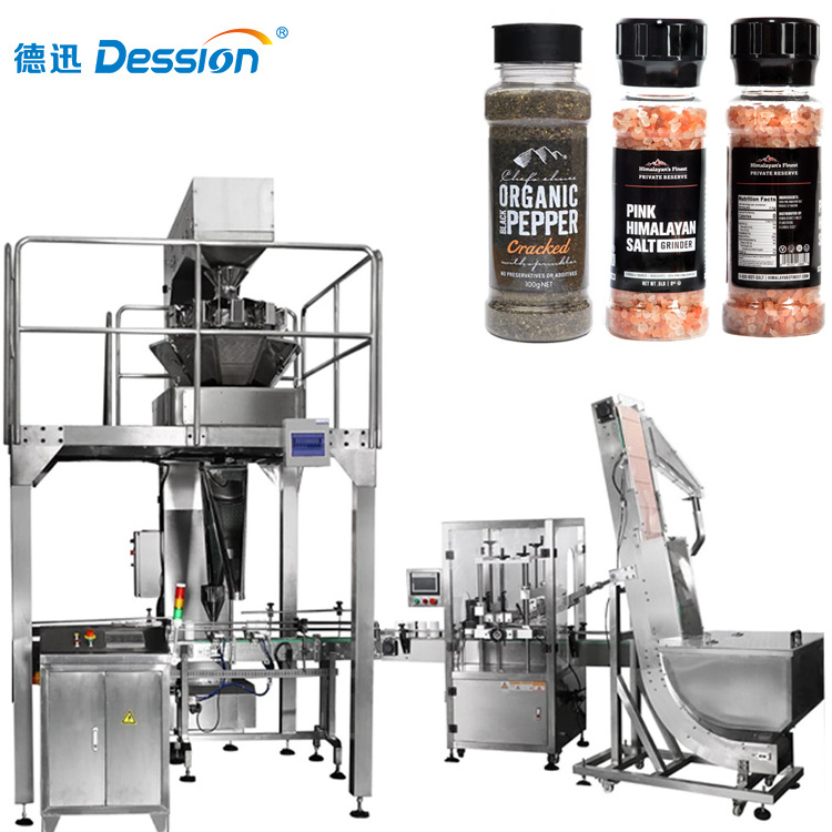 High speed spice bottle filling packing machine pink rose sea salt packing machine black pepper jar filling packing machine