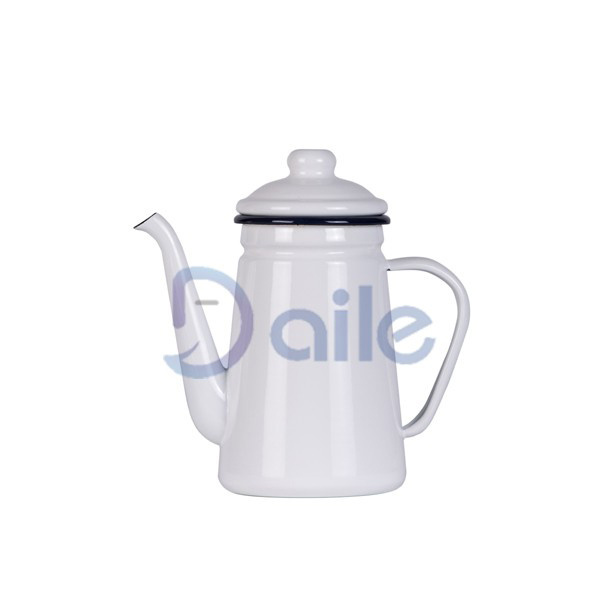 1.1L   Round Handle Enamel Coffee Pot  /Enamel Teapot /Enamel kettle