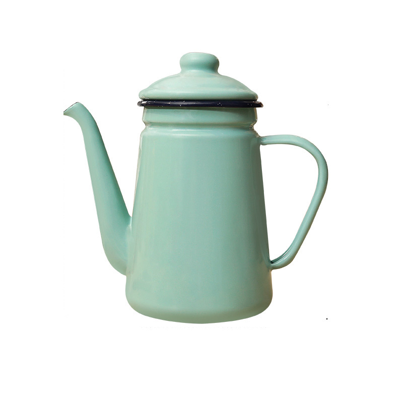 Traditional Style Kettle Coffee Tea Outdoor Camping Kettle And Enamel Teapot