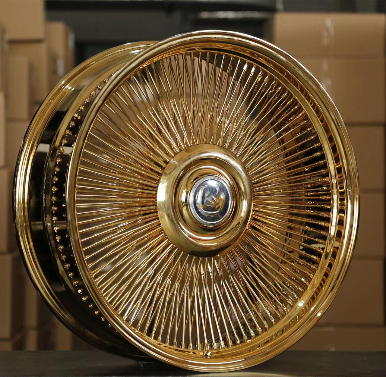 hot sale wire wheel  rose gold siver chrome multi spokes 18 20 22 24 26 inch forged wheels from china