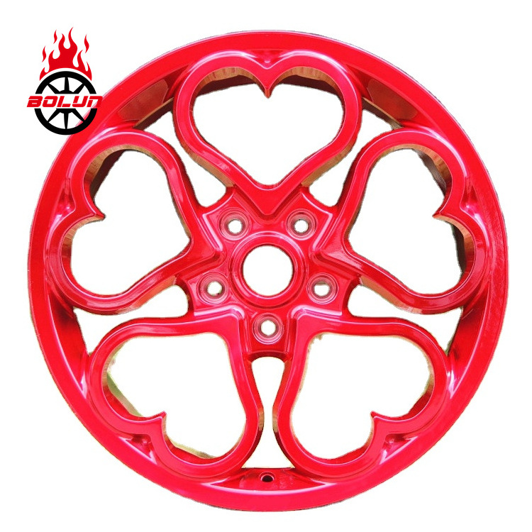 Custom bolun forged 16 17 18 19 20 21 22 23 24 inch bule red pink painted chrome forged car wheels rims with hearts