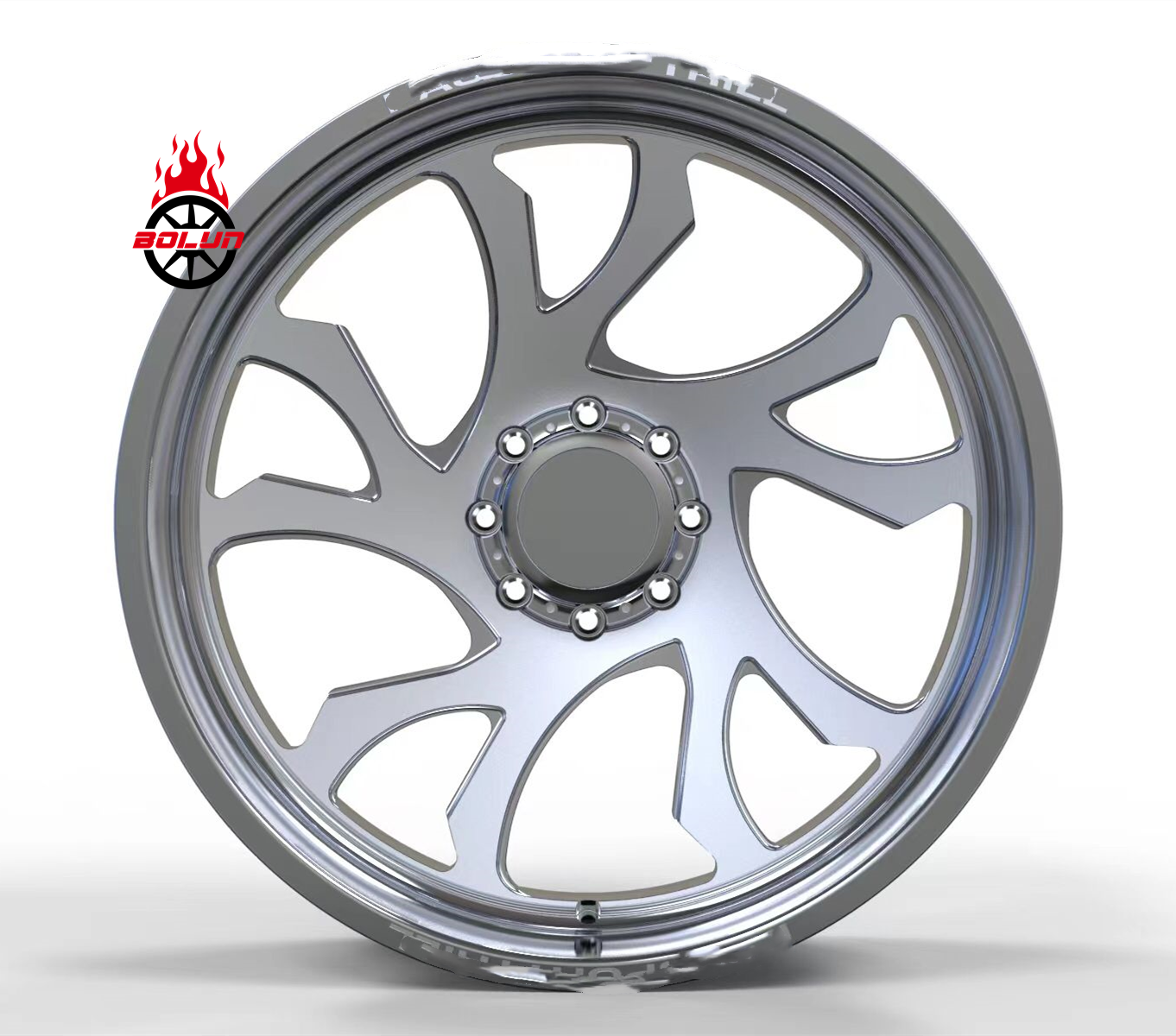 China custom 22x10 24x10 24x12 24x14 26x12 26x14 26x16 28x16 30x16 polished forged big truck wheels  for America