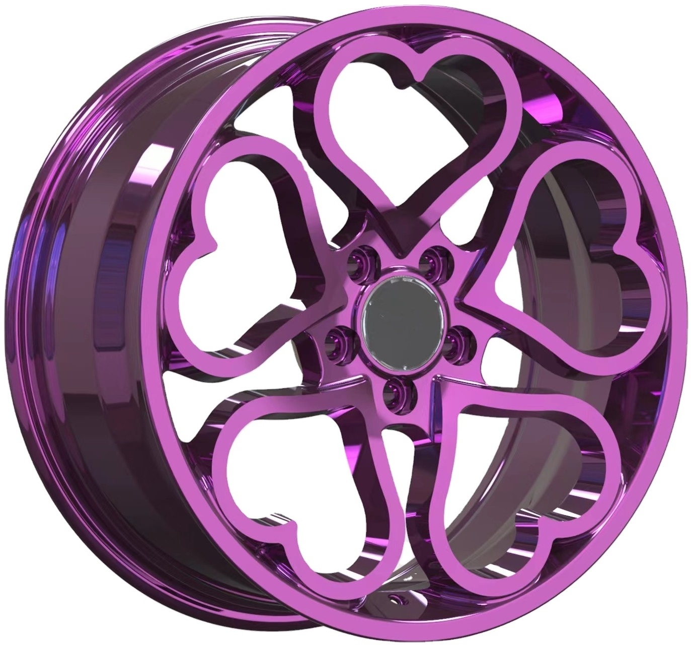 purple pink bolun custom chrome hearts wheels rims from 16-24 inch