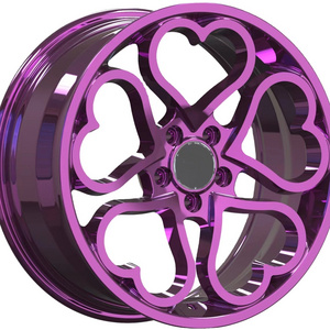 purple pink bolun custom chrome hearts wheels rims from 16-24 inch