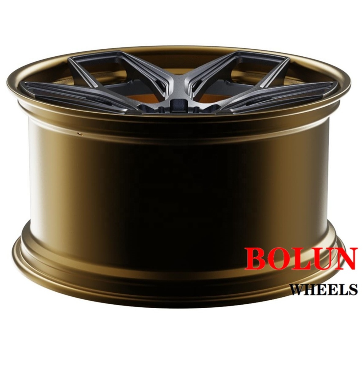 Deep Dish 18 19 20 21 22 23 24 inch 2 piece Concave custom forged alloy car wheels for Corvette