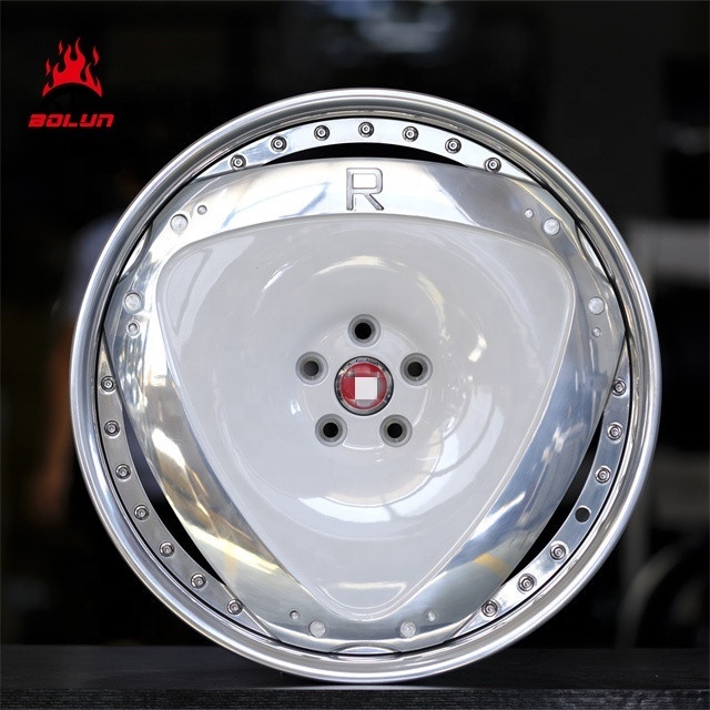 BOLUN Hot 5x100 Wheels Deep Dish Rims Factory Custom Lip Polished Forged Aluminum High Performance for Sale China Red 18 Inch