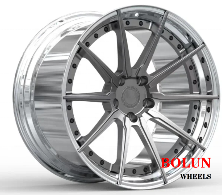 Custom luxury polished 18*9.5 18*10.5 inch 5*114.3 car forged wheels rims for Honda Civic rims