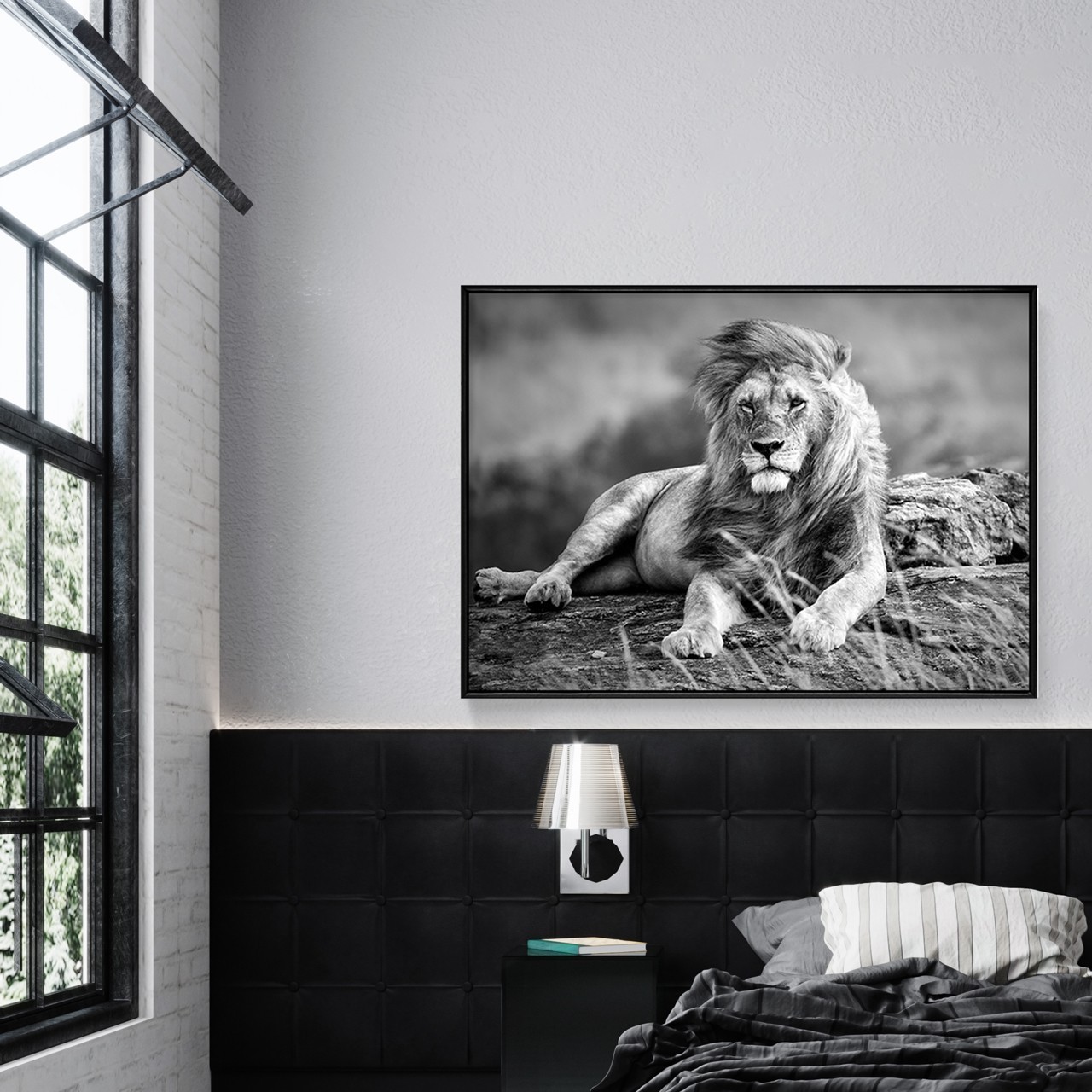 framed pictures for home decor lion painting with frame Printable Safari Lion Photo Bedroom wall art