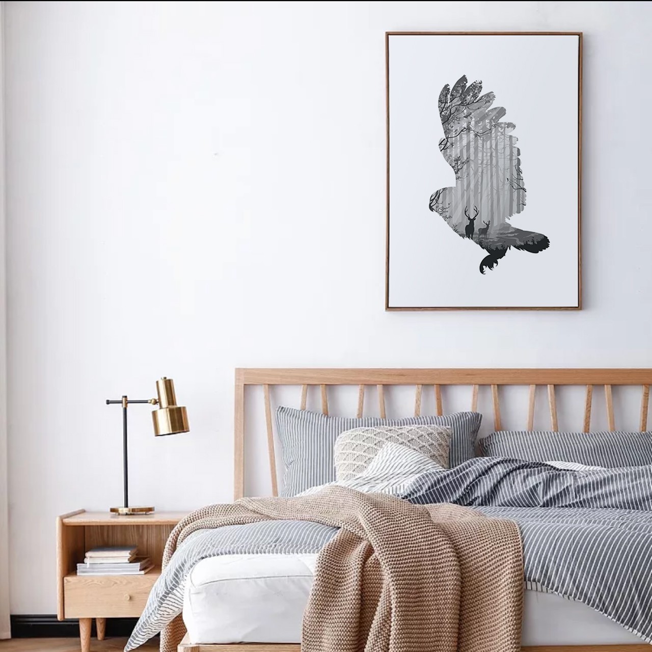 wall canvas with frame goshawk print framed art print safari nursery prints gallery wall poster decor