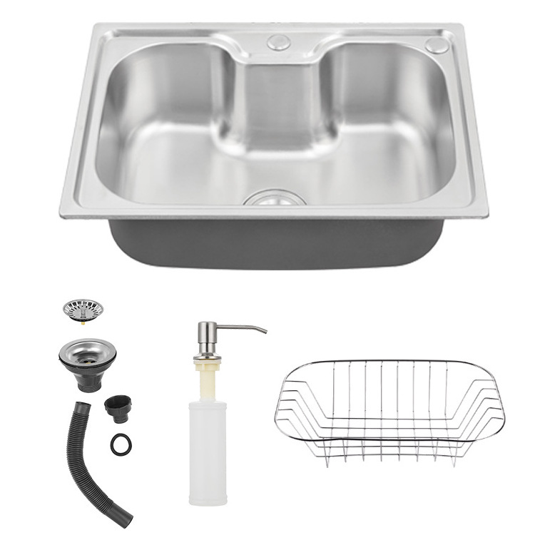 Brazil pia da cozinha kitchen sink stainless steel modern single bowl brushed thickening farmhouse stainless steel kitchen sink