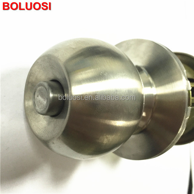 201SS/304SS cylindrical round ball lock with key