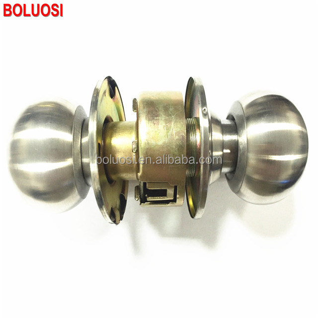 201SS/304SS cylindrical round ball lock with key