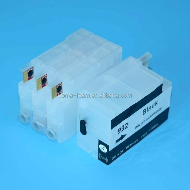 Compatible HP932 933 Refillable Ink Cartridge With ARC Chip For HP Officejet 7612 7510 7512 932 933 inkjet printer