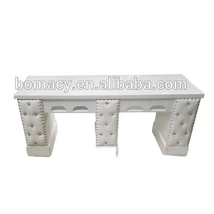 Bomacy nail desk with dust collector table white luxury vented nail table salon desk de nails double manicure table light luxury