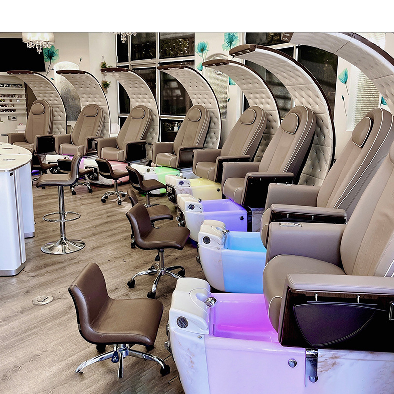 Bomacy Factory Customized Pedicure Chairs Pipeless No Plumbing Luxury Pedicure Foot spa pedicure massage chair luxury