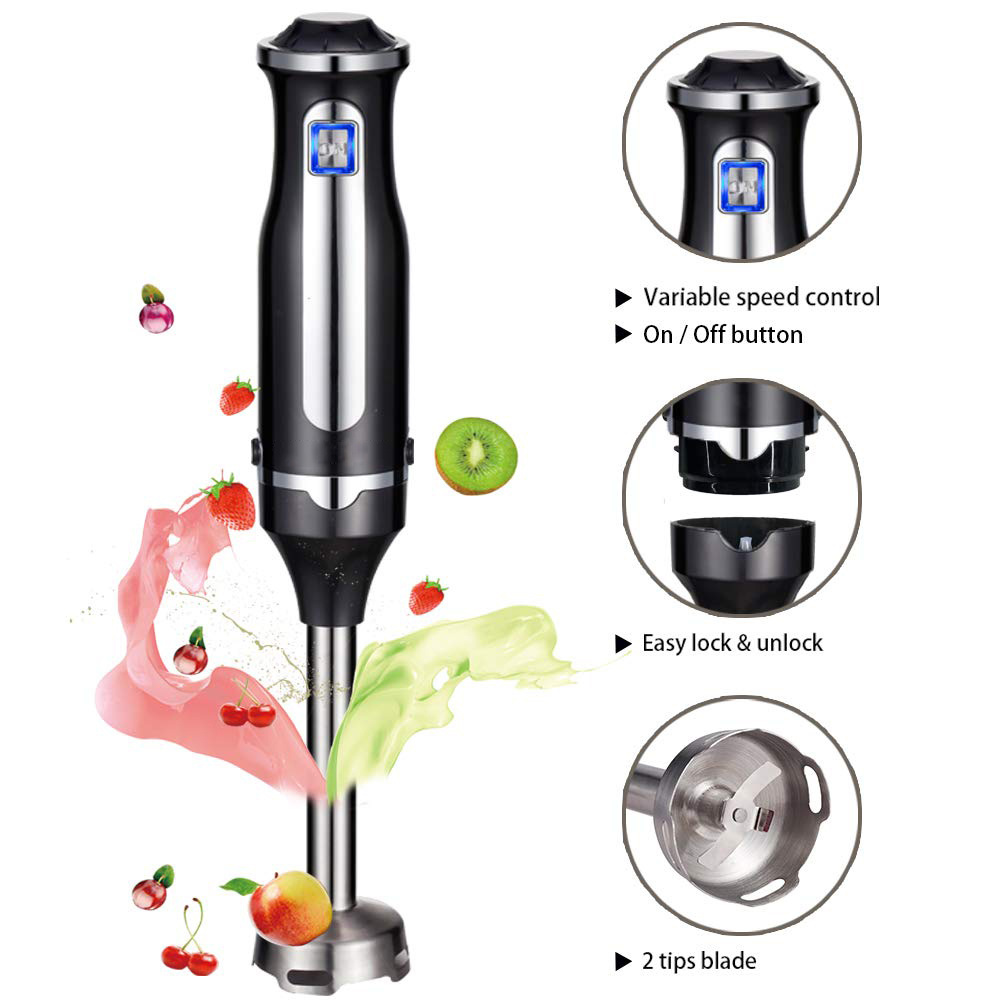 High Quality Household Cordless Rechargeable battery hand stick blender mixer